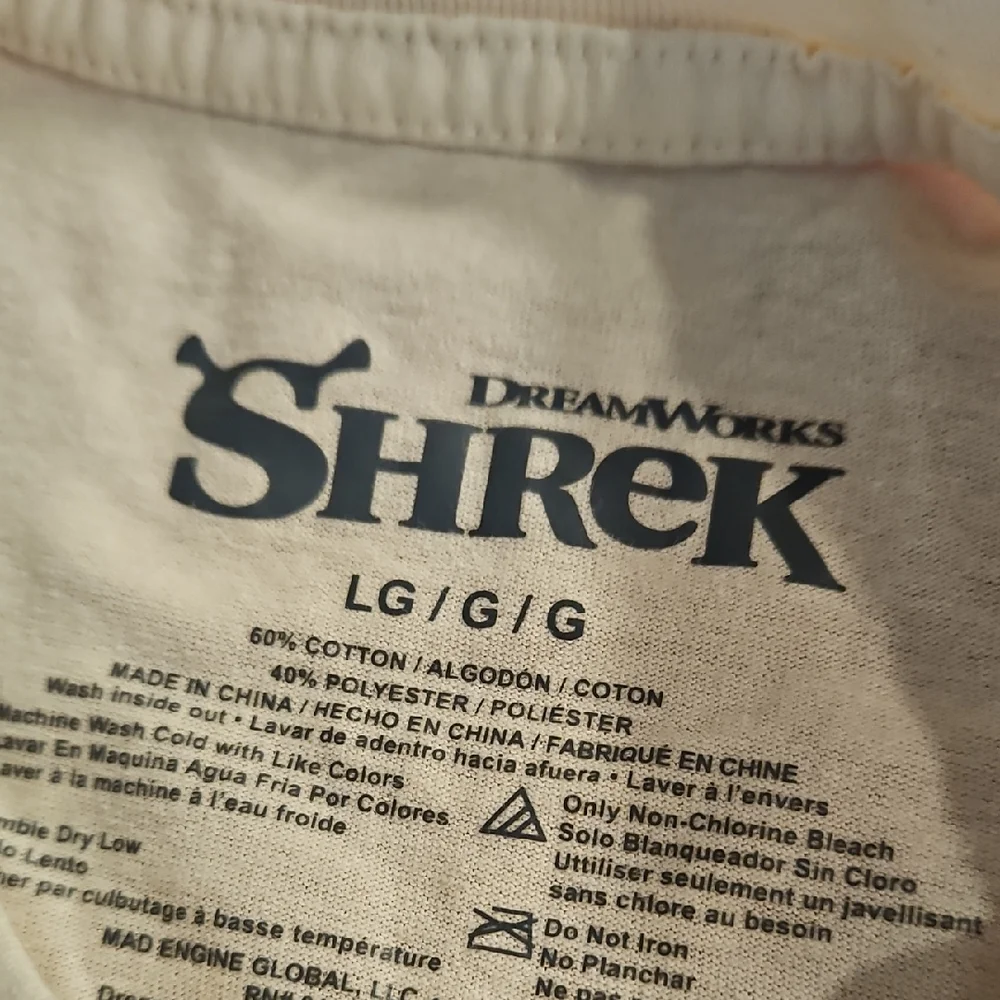 SHREK shirt DreamWorks Productions 2001 Movie short sleeve graphic tee Large - Picture 3 of 6